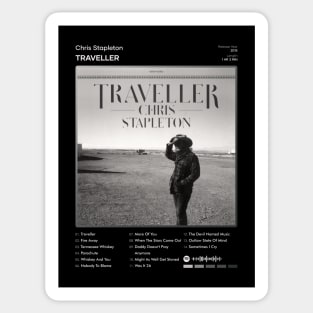 Chris Stapleton - Traveller Tracklist Album Sticker